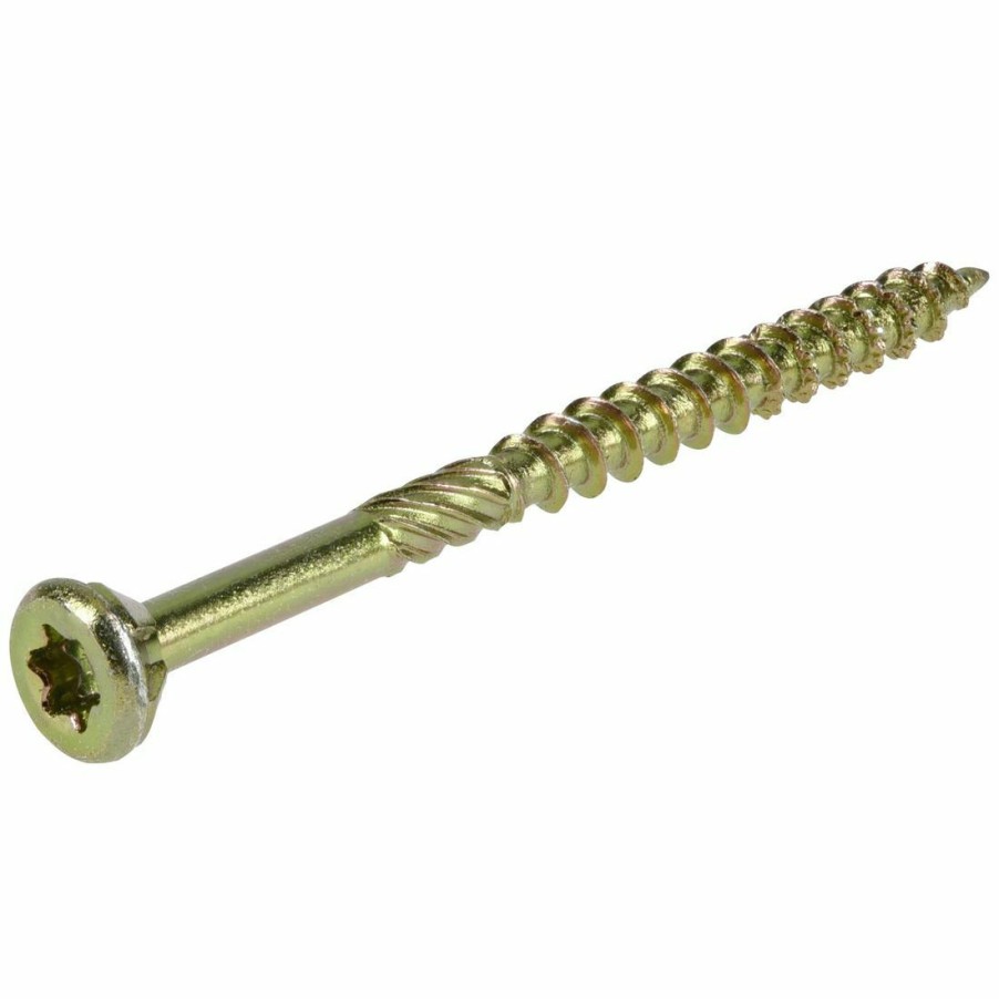 Hardware * | Power Pro Premium Interior Wood Screws, Star Drive, 50-Pack, 42472, #9 X 2-1/2 In