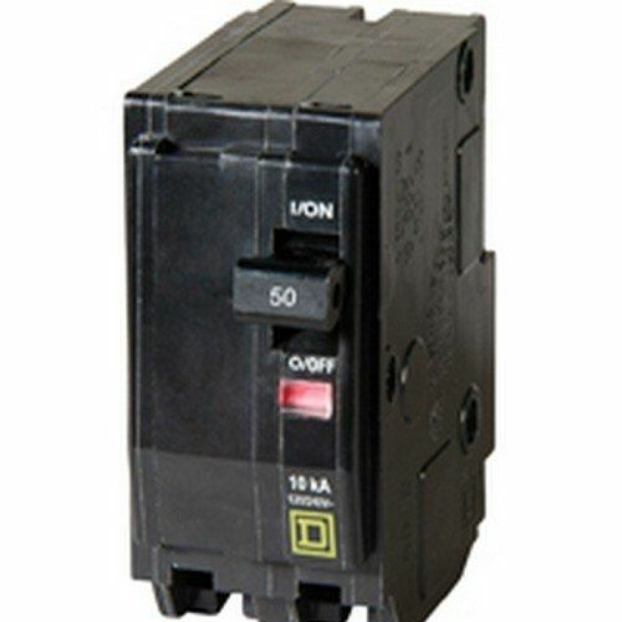 Paints & Stains * | Square D Circuit Breaker Qo 2-Pole, 50A,120 / 240 V, 10 Ka, Qo250Cp