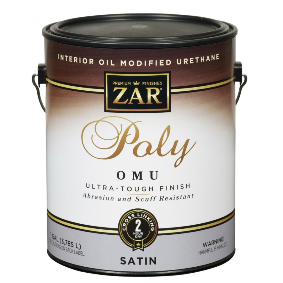 Paints & Stains * | Zar Interior Oil Modified Urethane Poly Omu, Satin, 36213, 1 Gallon