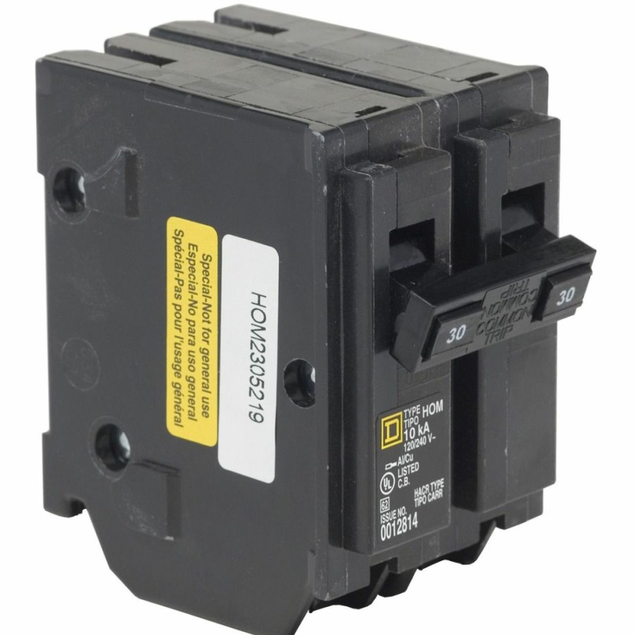 Paints & Stains * | Square D Homeline Circuit Breaker 2-Pole, 30A, 120 / 240 V, 10 Ka, Hom230Cp