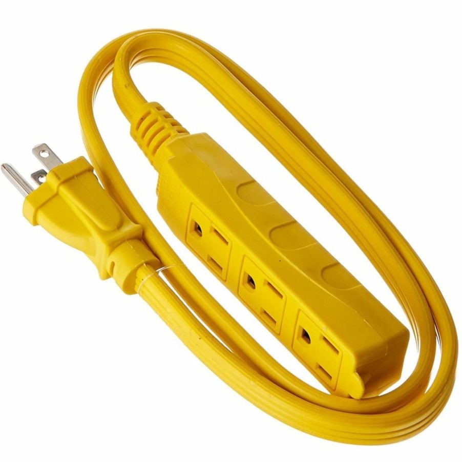 Paints & Stains * | Woods 3-Outlet Extension Cord With Power Tap, 863, Yellow, 3 Ft