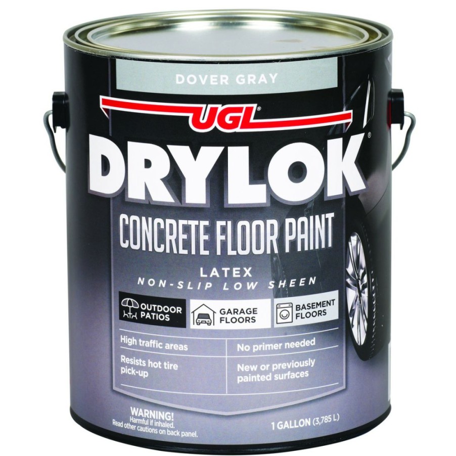 Paints & Stains * | Drylok Concrete Floor Paint, 21413, Dover Grey, 1 Gallon