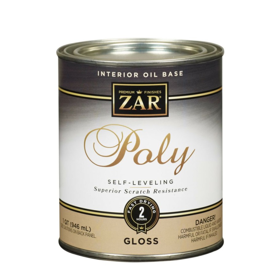 Paints & Stains * | Zar Interior Oil Base Polyurethane, Gloss, 32812, 1 Quart