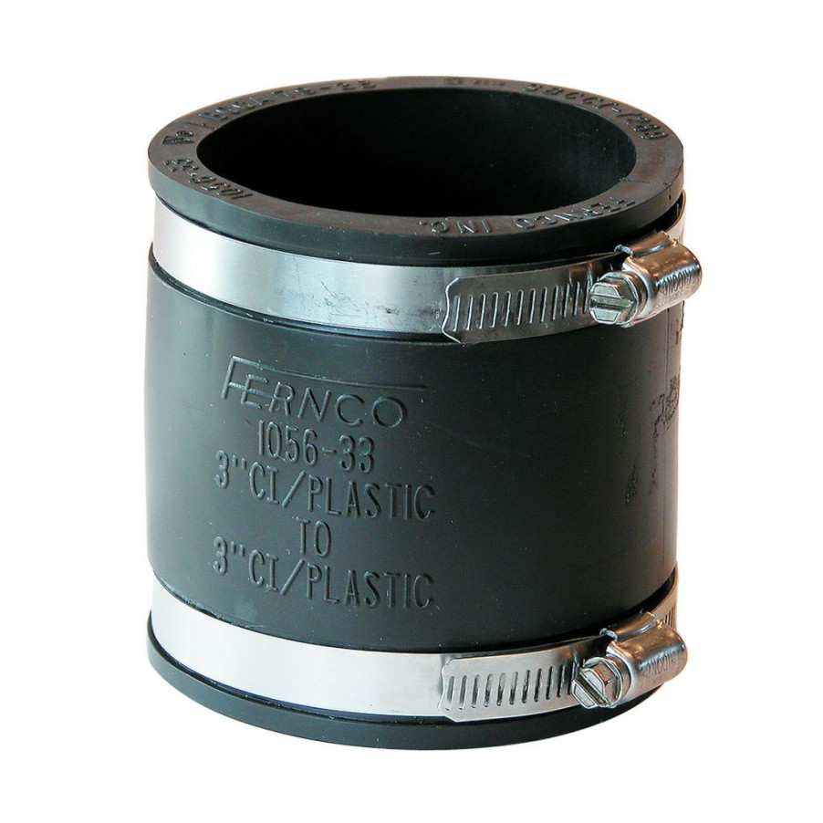 Plumbing * | Fernco 3 In Ci/Pl To 3 In Ci/Pl Flexible Pvc Coupling, P1056-33