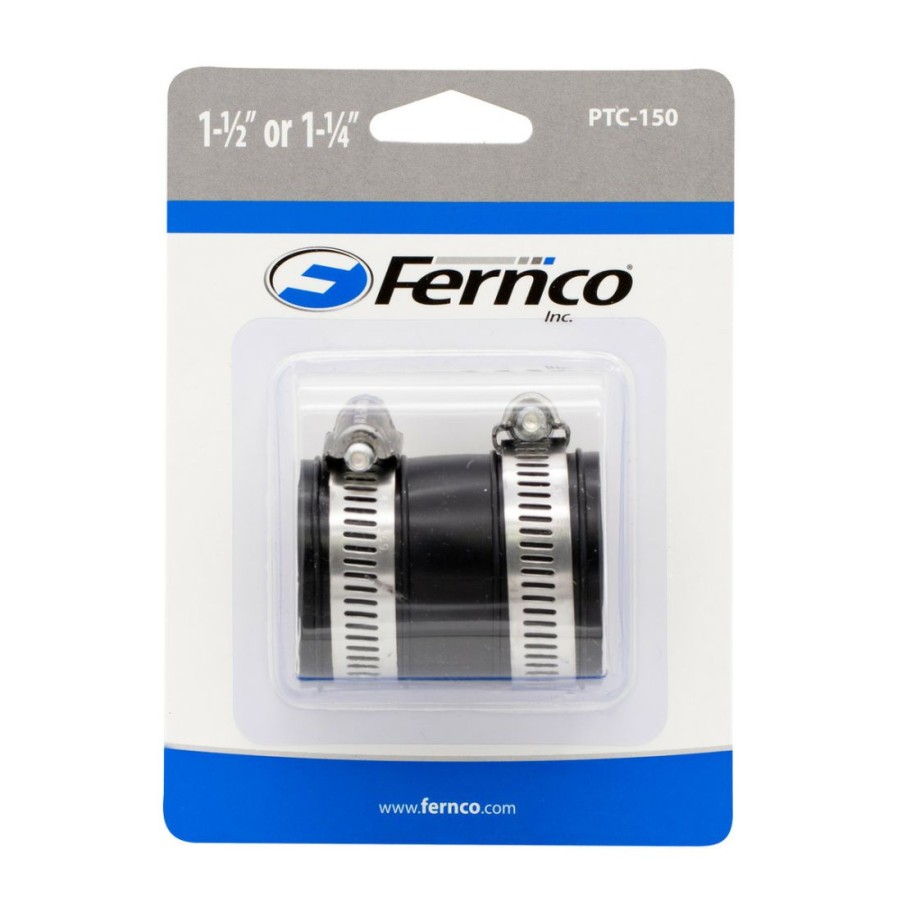 Plumbing * | Fernco 1-1/2 In To 1-1/4 In Flexible Pvc Tubular Drain Pipe Connector, Ptc150