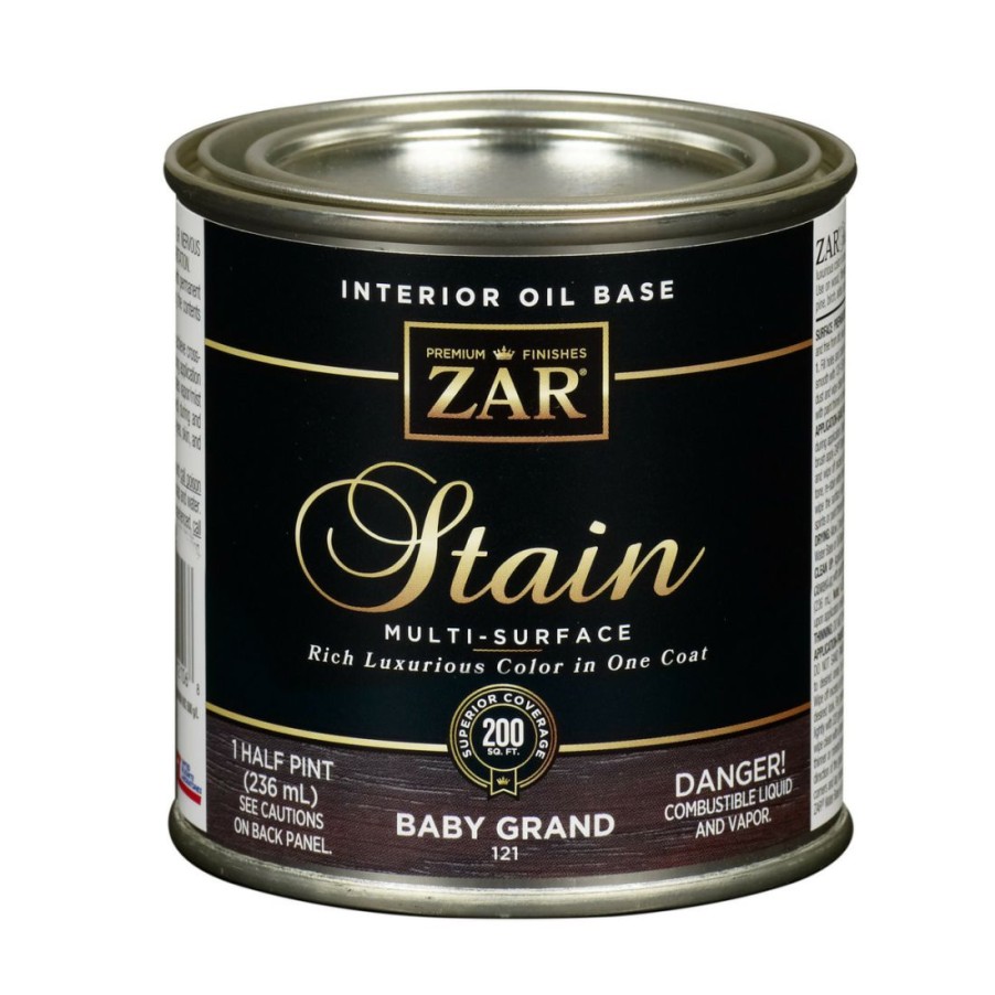 Paints & Stains * | Zar Interior Oil Base Stain, 12106, Baby Grand, 1/2 Pint