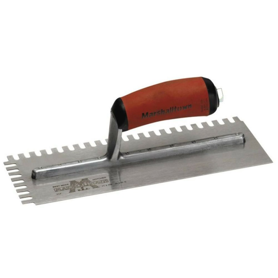 Plumbing * | Marshalltown U-Notched Trowel, 1/4 In X 1/2 In X 1/4 In, 717Sd