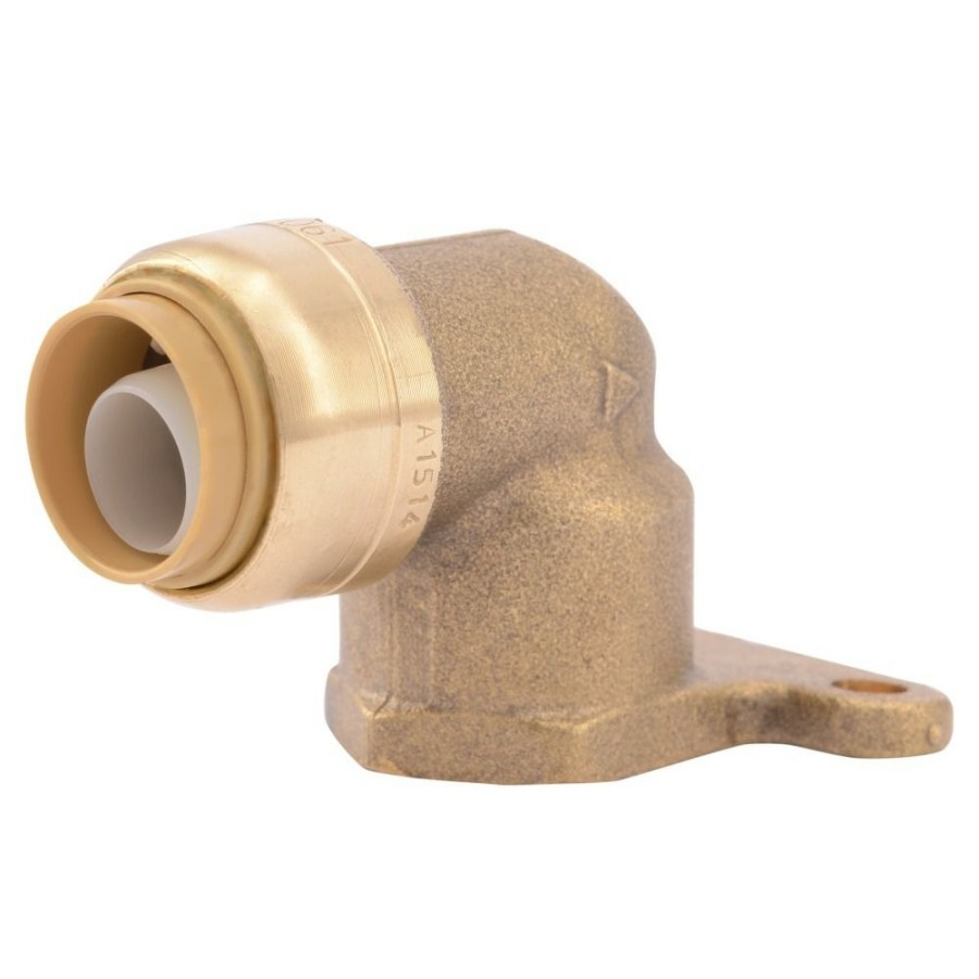 Plumbing * | Sharkbite Push-To-Connect Brass Hi-Ear Elbow, 1/2 In X 1/2 Fnpt, U335Lfa