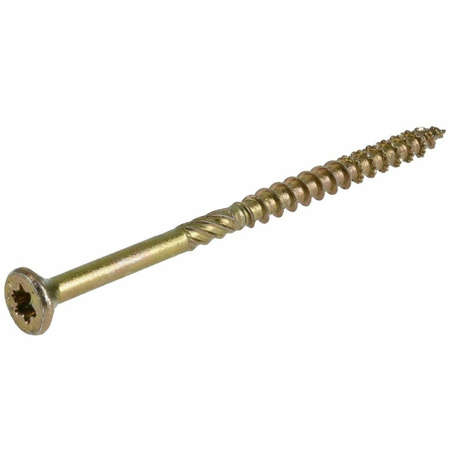 Hardware * | Power Pro Premium Interior Wood Screws, Star Drive, 50-Pack, 42473, #9 X 3 In