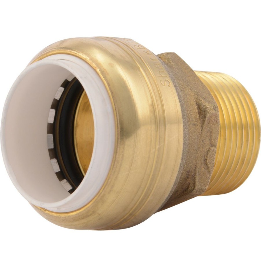 Plumbing * | Sharkbite Push-To-Connect Brass Male, 3/4 In Ips X 3/4 In Mnpt, Uip134A