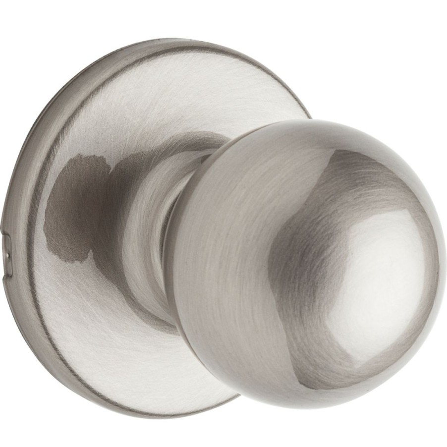 Hardware * | Kwikset Polo Hall & Closet Door Knob Pass Lock, 92001-518, Satin Nickel