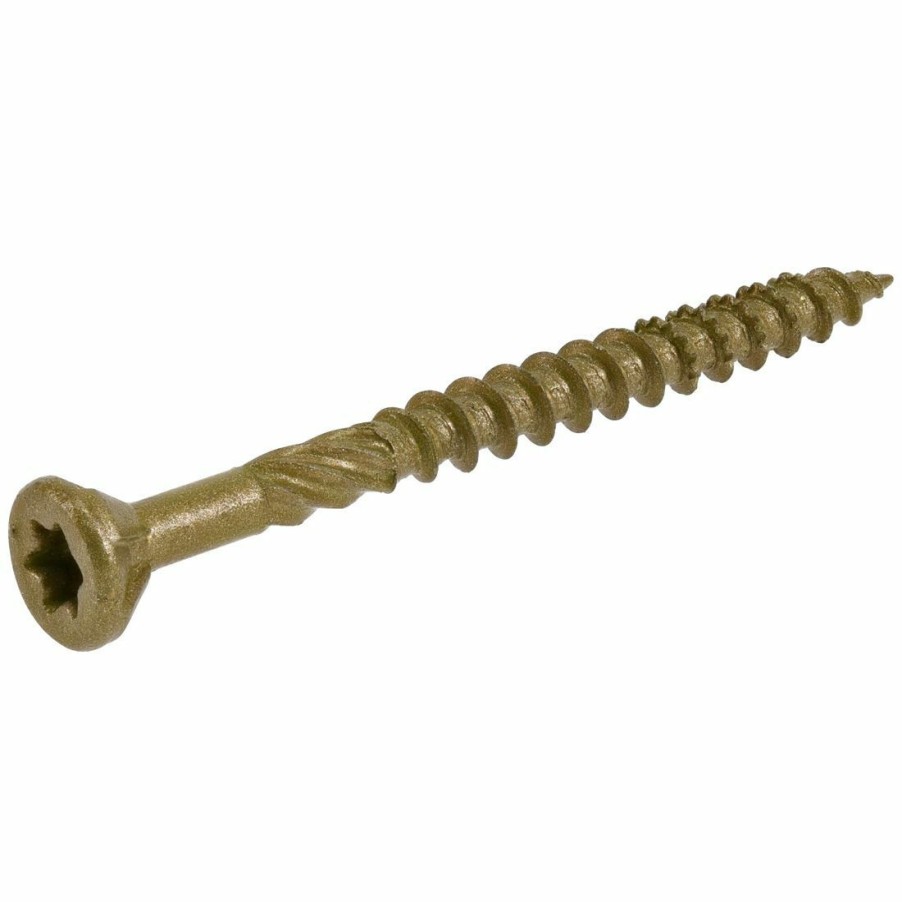 Hardware * | Power Pro Premium Exterior Wood Screws, Star Drive, 1 Lb Box, 48598, #9 X 2-1/4 In