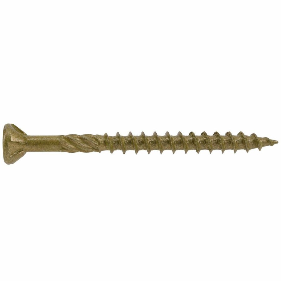 Hardware * | Power Pro Premium Exterior Wood Screws, Star Drive, 1 Lb Box, 48598, #9 X 2-1/4 In