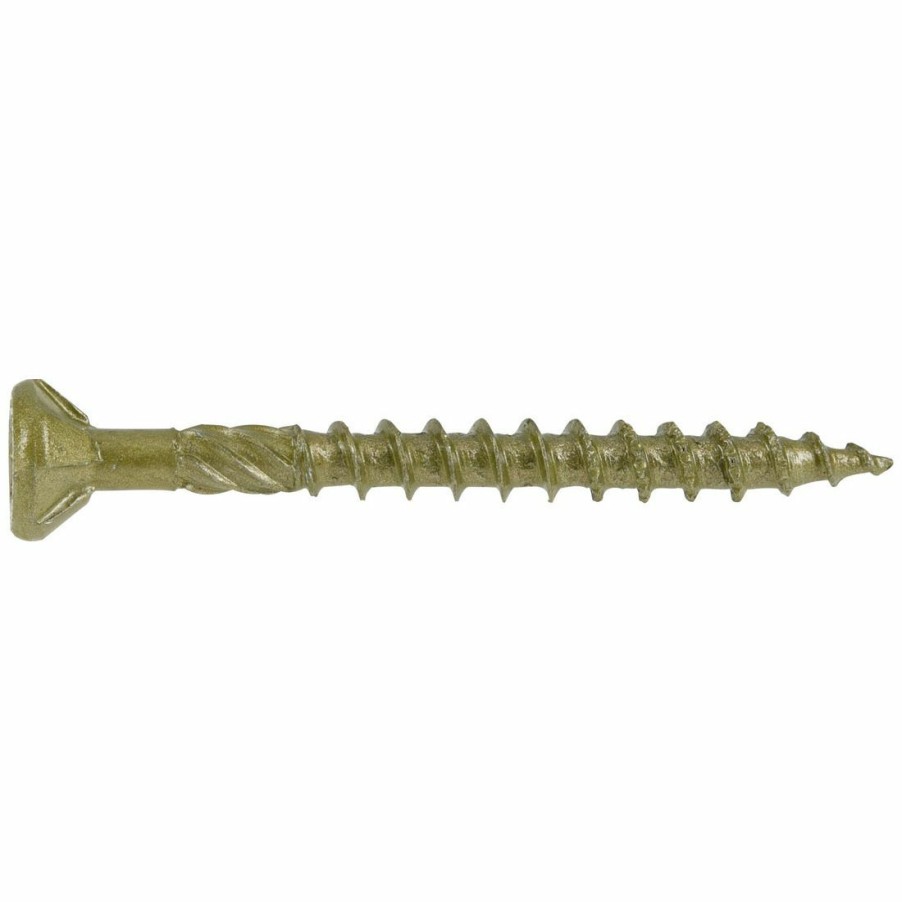 Hardware * | Power Pro Premium Exterior Wood Screws, Star Drive, 5 Lb Box, 48607, #8 X 1-3/4 In