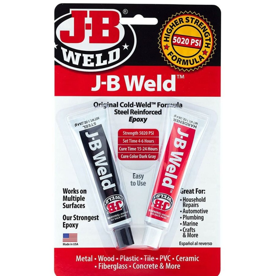 Tape & Adhesive * | J-B Weld Original Cold-Weld Steel Reinforced Epoxy, 8265S, 2 Oz