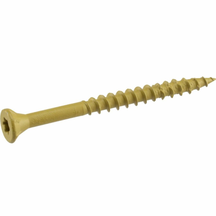 Hardware * | Deck Plus Star Drive Wood & Deck Screws, Tan, 1 Lb, 48418, #10 X 3 In