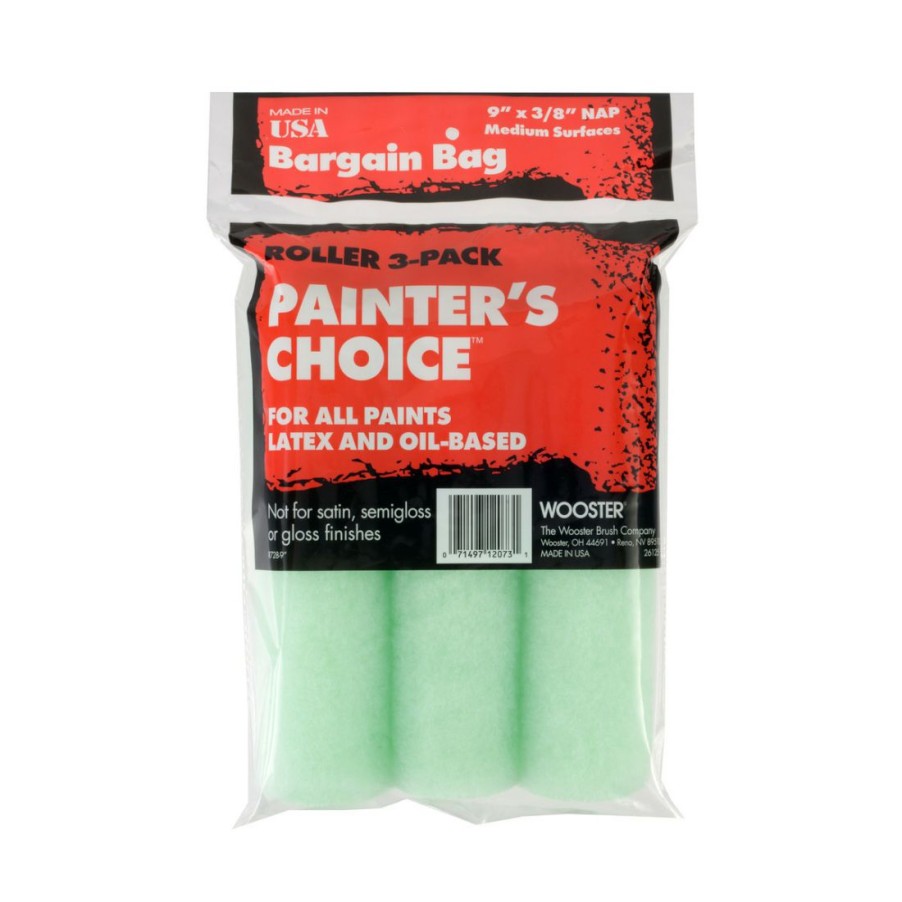 Paints & Stains * | Wooster Painter'S Choice 3/8 Inch Roller, 3-Pack, R728-9