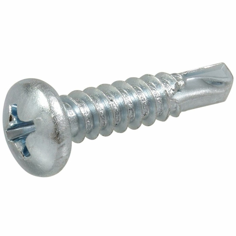 Hardware * | Hillman Zinc Pan Head Phillips Self Drilling Screws, 50-Pack, 41518, #10 X 1 In