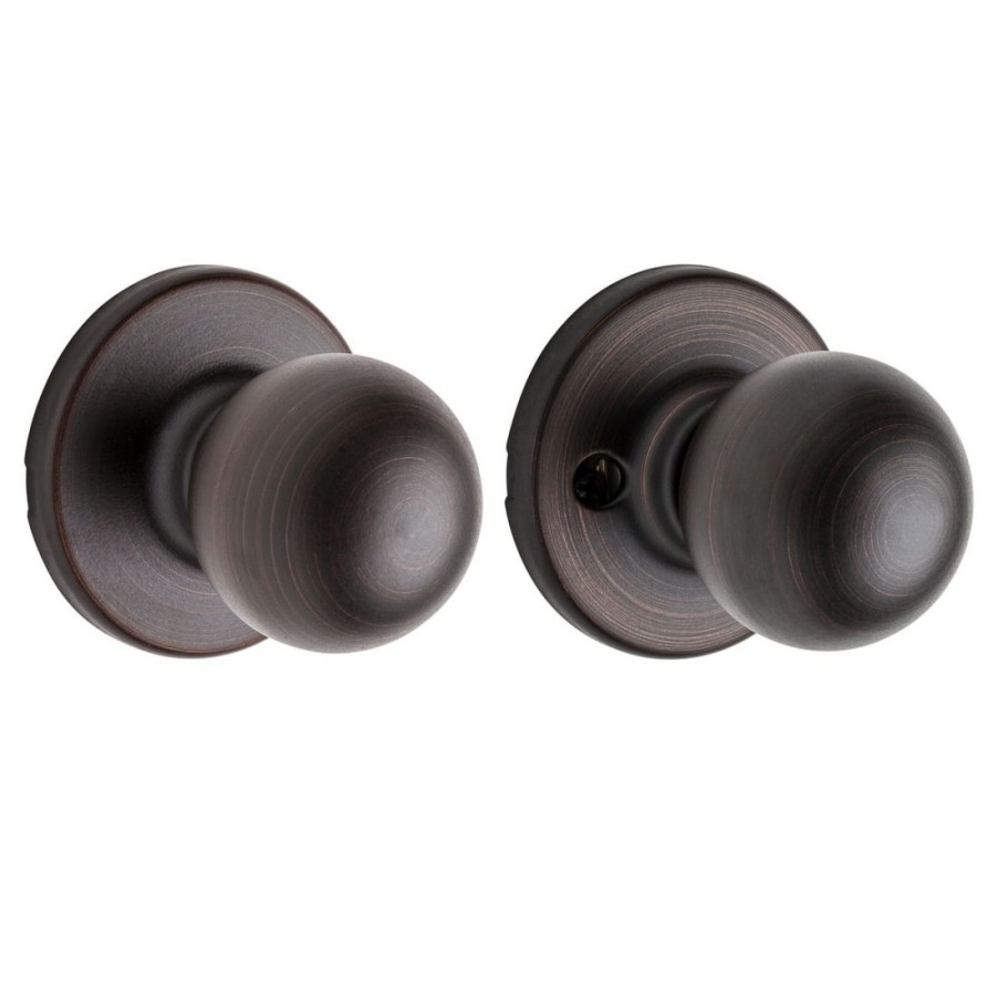 Hardware * | Kwikset Polo Hall / Closet Knob, 92001-510, Venetian Bronze