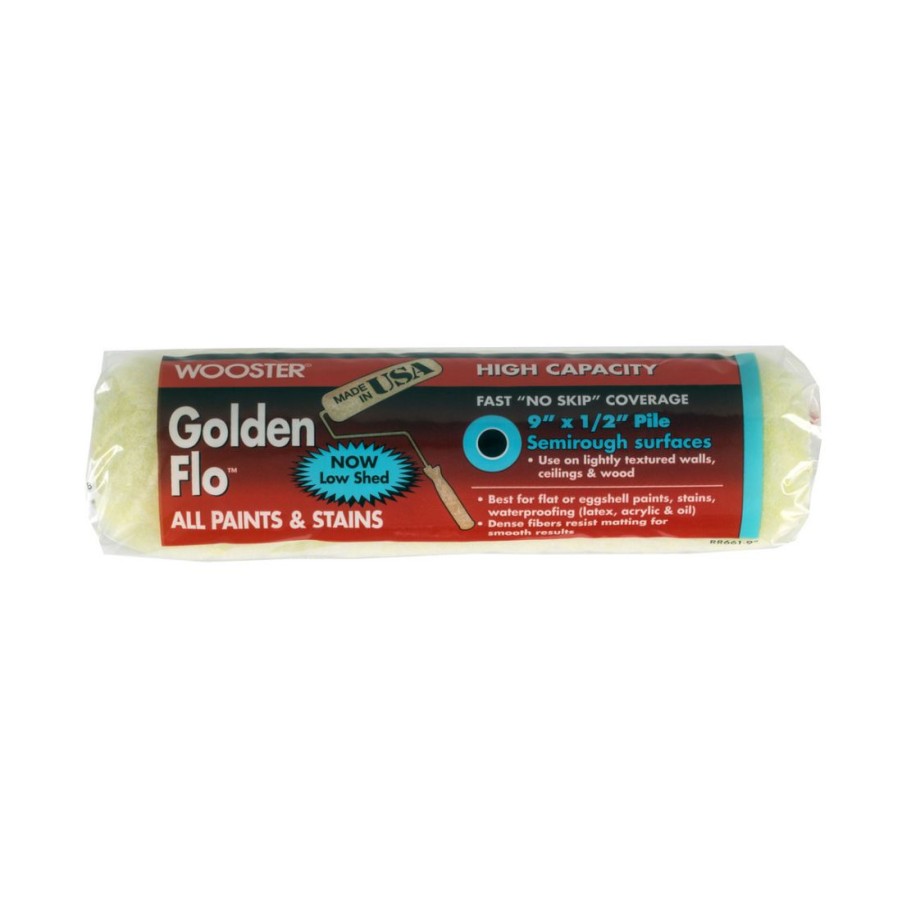 Paints & Stains * | Wooster Golden Flo 1/2 Inch Roller, Rr661-9