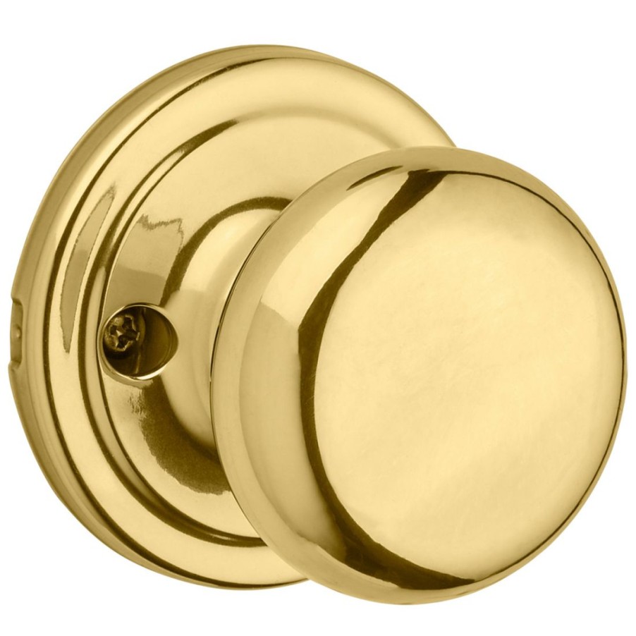 Hardware * | Kwikset Juno Hall / Closet Knob, 97200-787, Polished Brass