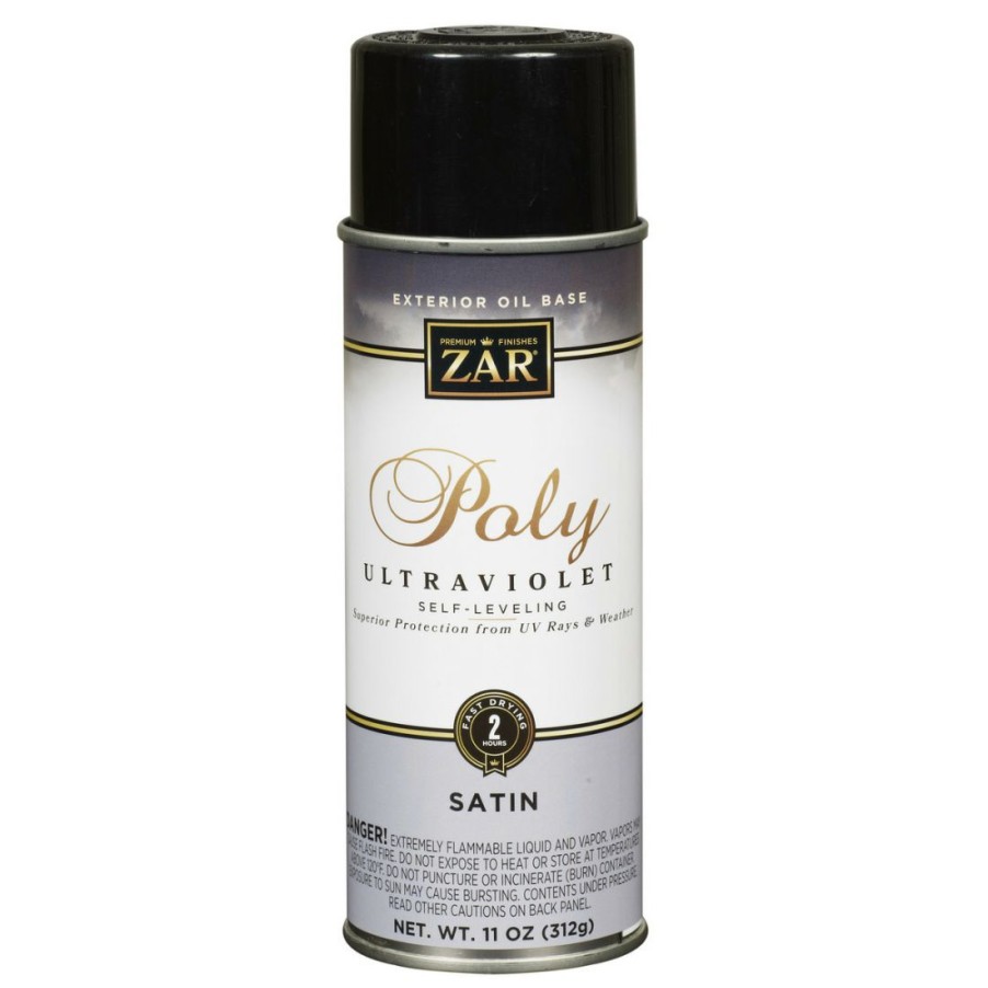 Paints & Stains * | Zar Exterior Water Base Poly High Performance Spray, Satin, 34107, 11 Oz