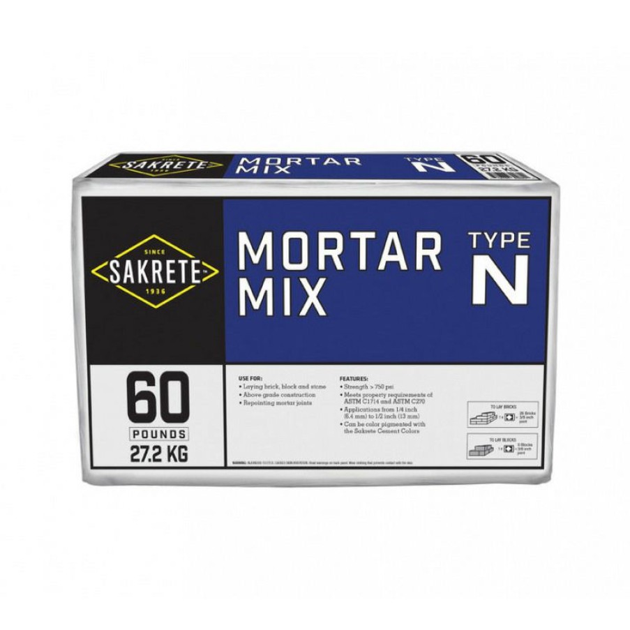 Hardware * | Sakrete Type N Mortar Mix, 100770, 60 Lb