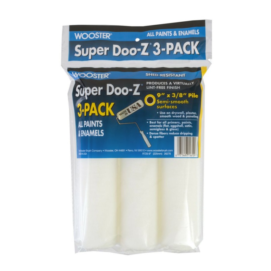 Paints & Stains * | Wooster Super Doo-Z 3/8 Inch Roller, 3-Pack, R725-9