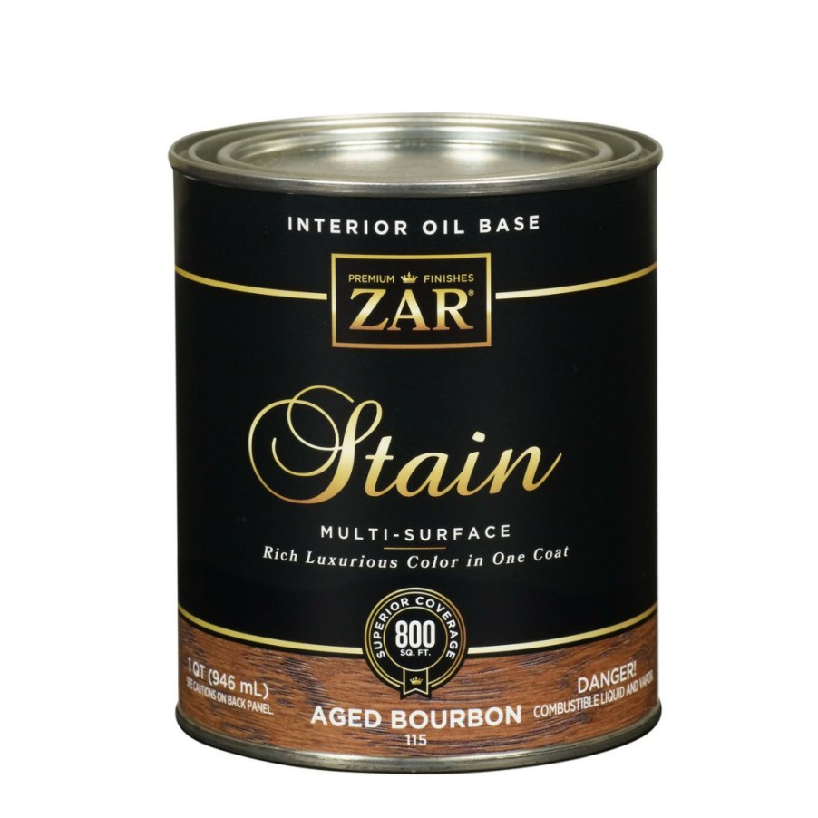 Paints & Stains * | Zar Interior Oil Base Stain, 11512, Aged Bourbon, 1 Quart