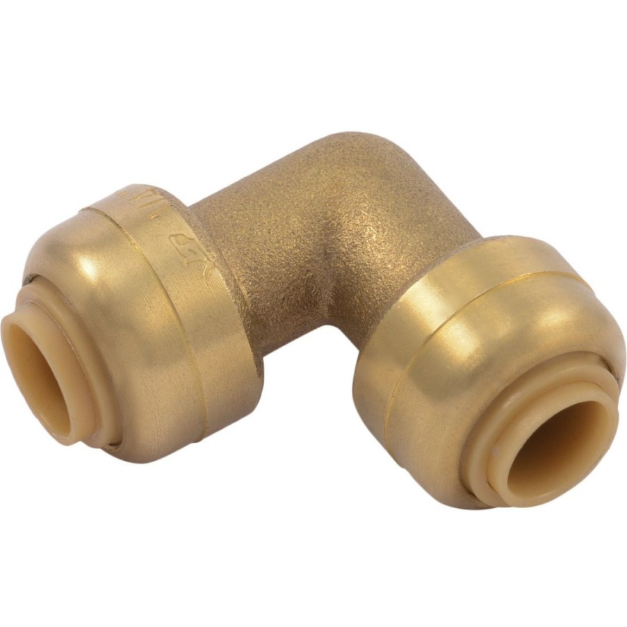 Plumbing * | Sharkbite Push-To-Connect Brass Elbow, 1/4 In X 1/4 In, U244Lfa