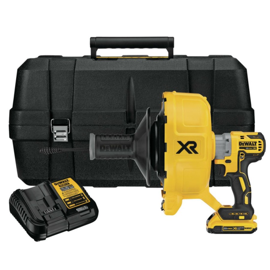 Plumbing * | Dewalt Cordless Drain Snake, 20V Max, Dcd200D1