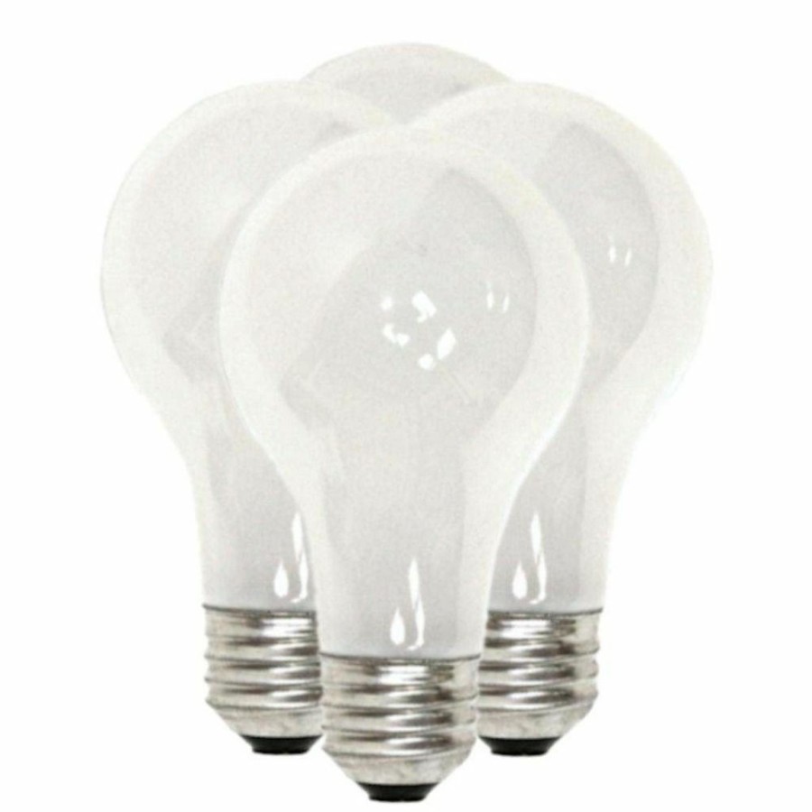 Paints & Stains * | Philips Soft White Medium Base A19 Halogen Light Bulb, 120 V, 53 W, 4-Pack, 434324