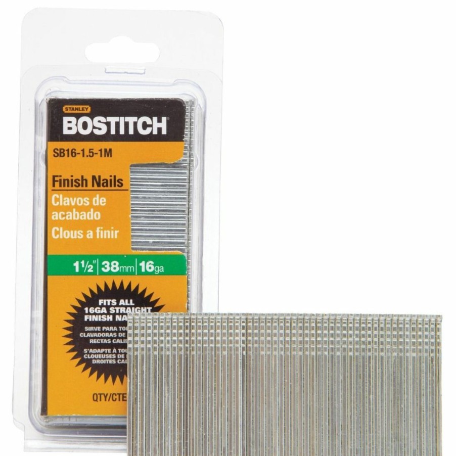 Hardware * | Bostitch Finish Nail, 16-Gauge, 1-1/2 In, Sb16-1.50