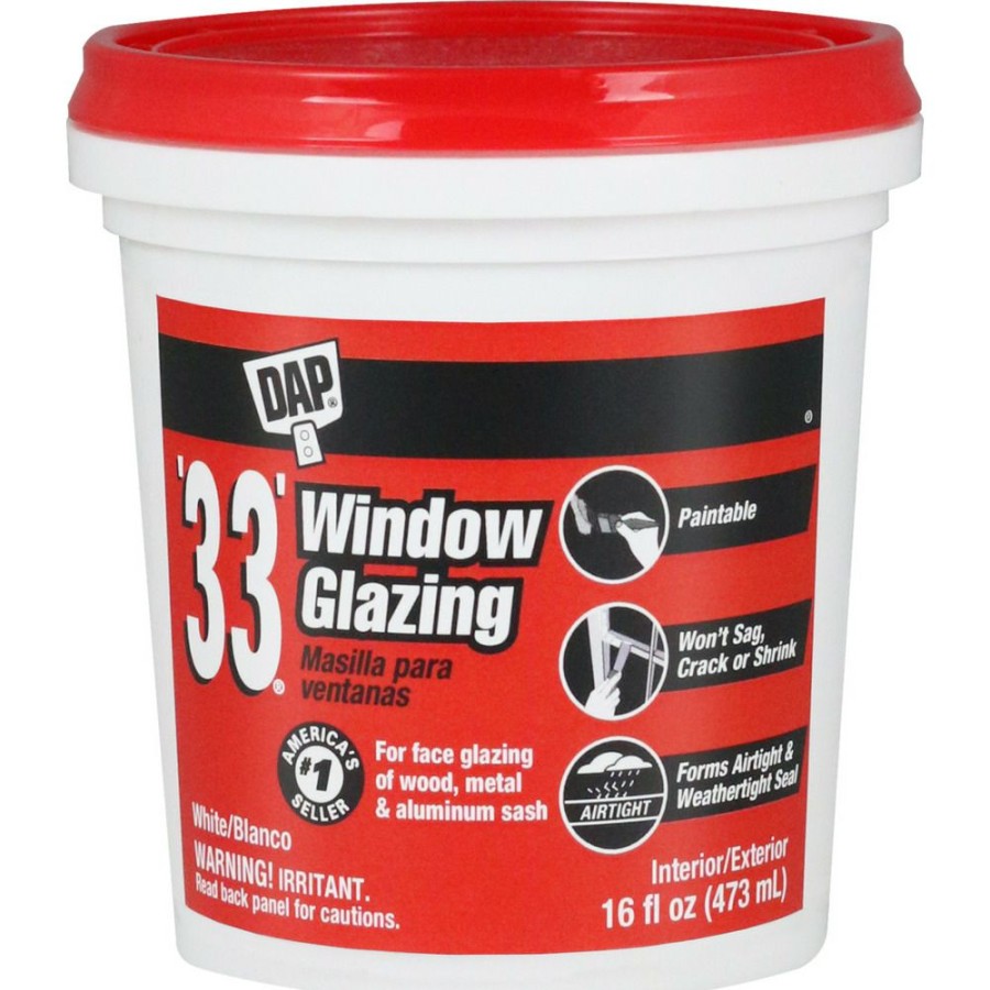 Plumbing * | Dap '33' Window Glazing, 7079812121, White, 16 Oz