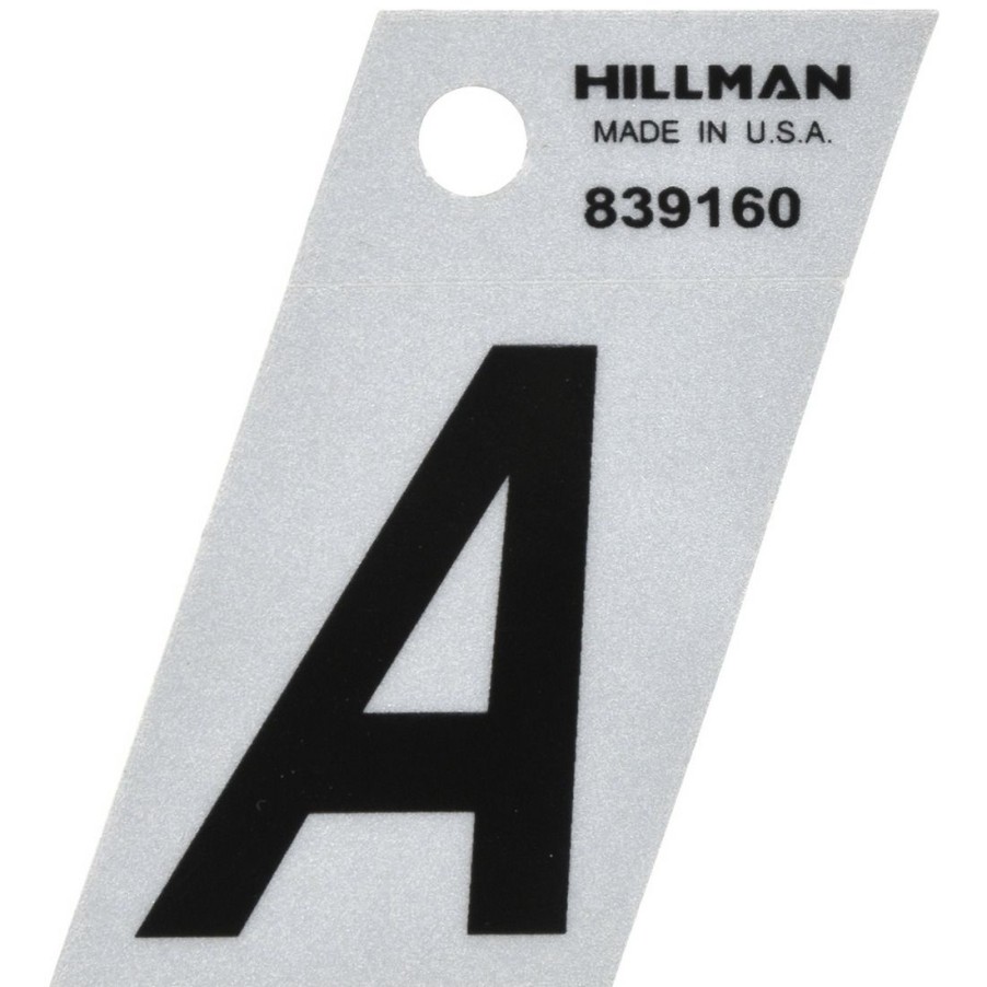 Hardware * | Hillman Angle-Cut Adhesive Letters, 839160, 1-1/2 In