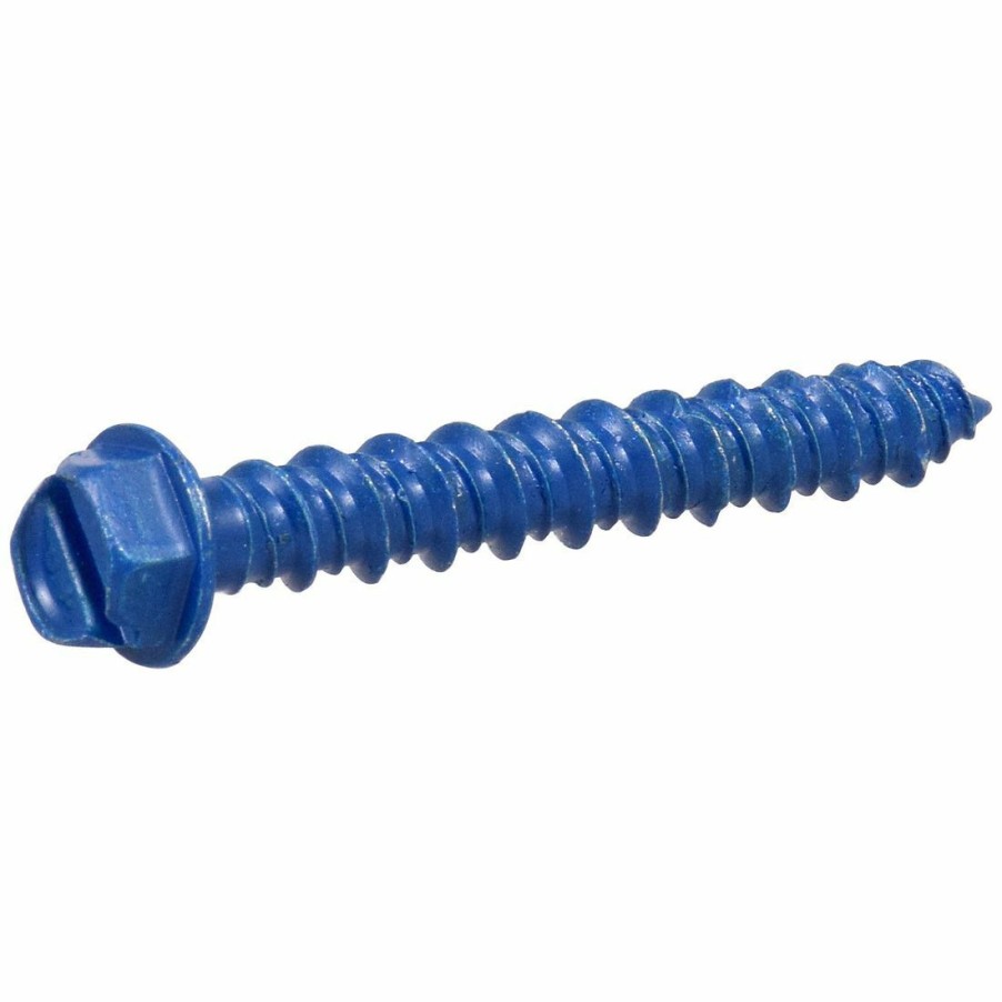 Hardware * | Tapper 1/4 In D Fas-Pak Slotted Hex Washer-Head Tapper Concrete Screw Anchors, 8968, 1-3/4 In