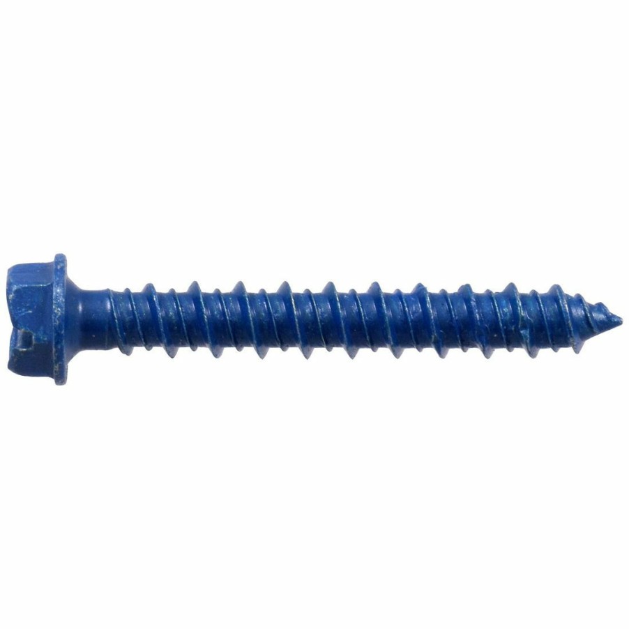 Hardware * | Tapper 1/4 In D Fas-Pak Slotted Hex Washer-Head Tapper Concrete Screw Anchors, 8968, 1-3/4 In