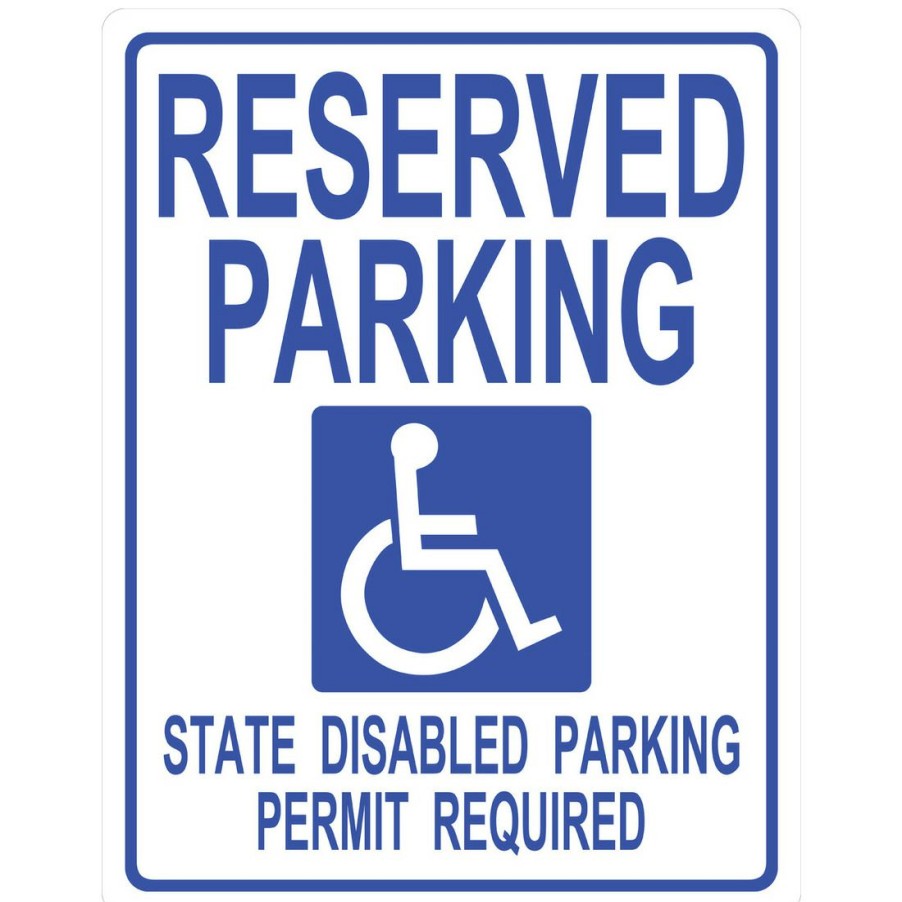 Hardware * | Hillman Handicapped Parking Sign, 842188, 19 In X 15 In