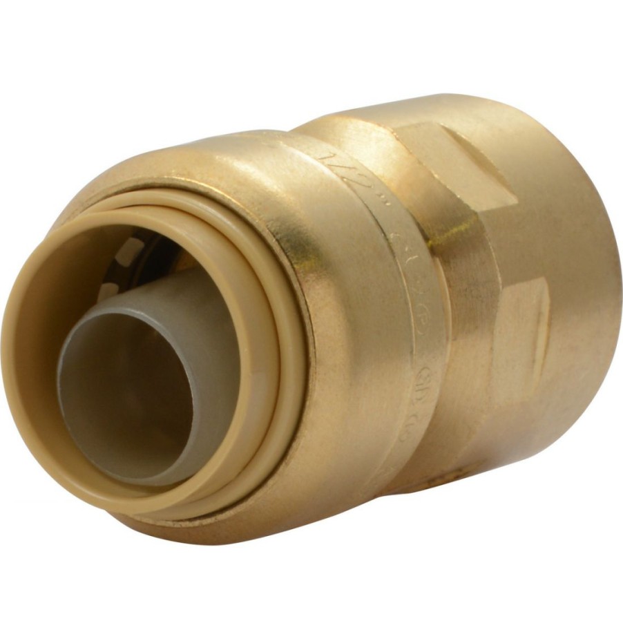 Plumbing * | Sharkbite Push-To-Connect Brass Adapter Fitting, 1/2 In X 1/2 In Fnpt, U072Lfa