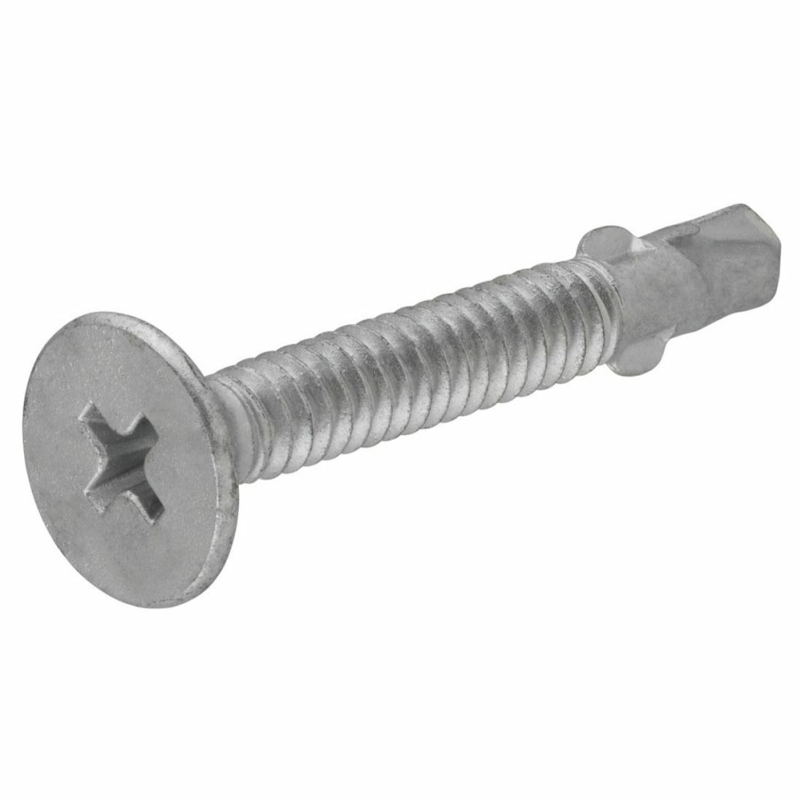 Hardware * | Hillman 1/4 In D 1 Lb Box Flat Head Phillips Self Drilling Screws With Wings, 47296, 2-3/4 In