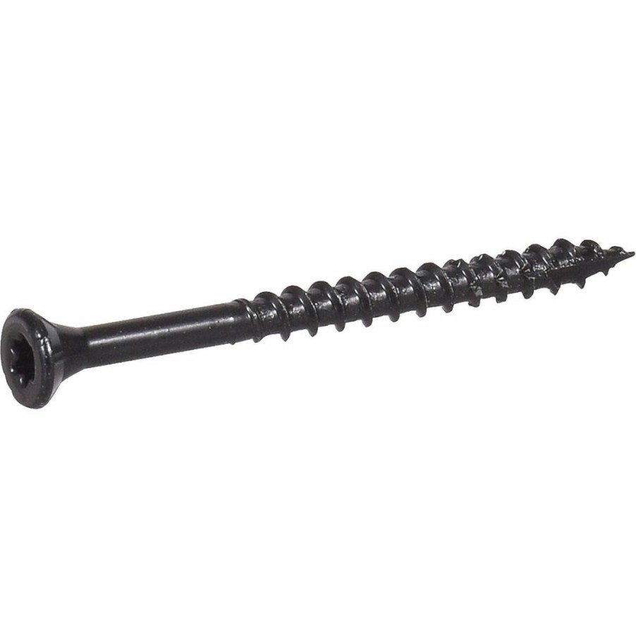 Hardware * | Deck Plus Star Drive Wood & Fence Screws, Black, 1 Lb, 48834, #10 X 2-1/2 In