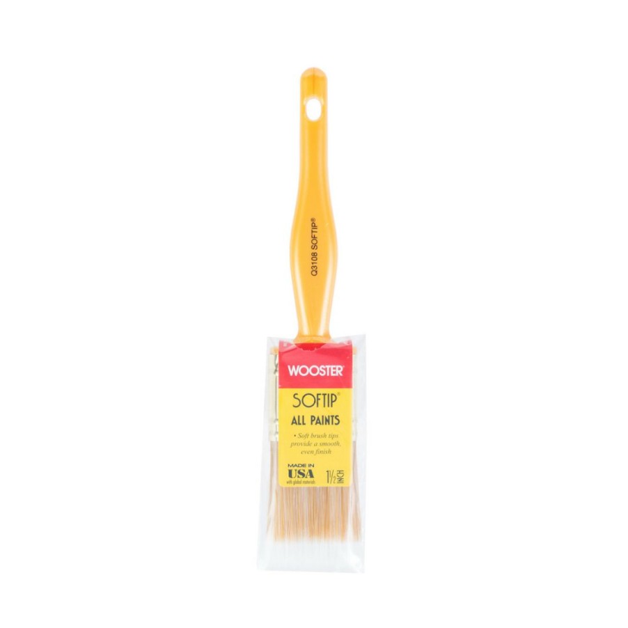 Paints & Stains * | Wooster Softip Paint Brush, 1-1/2 Inch, Q3108-1 1/2