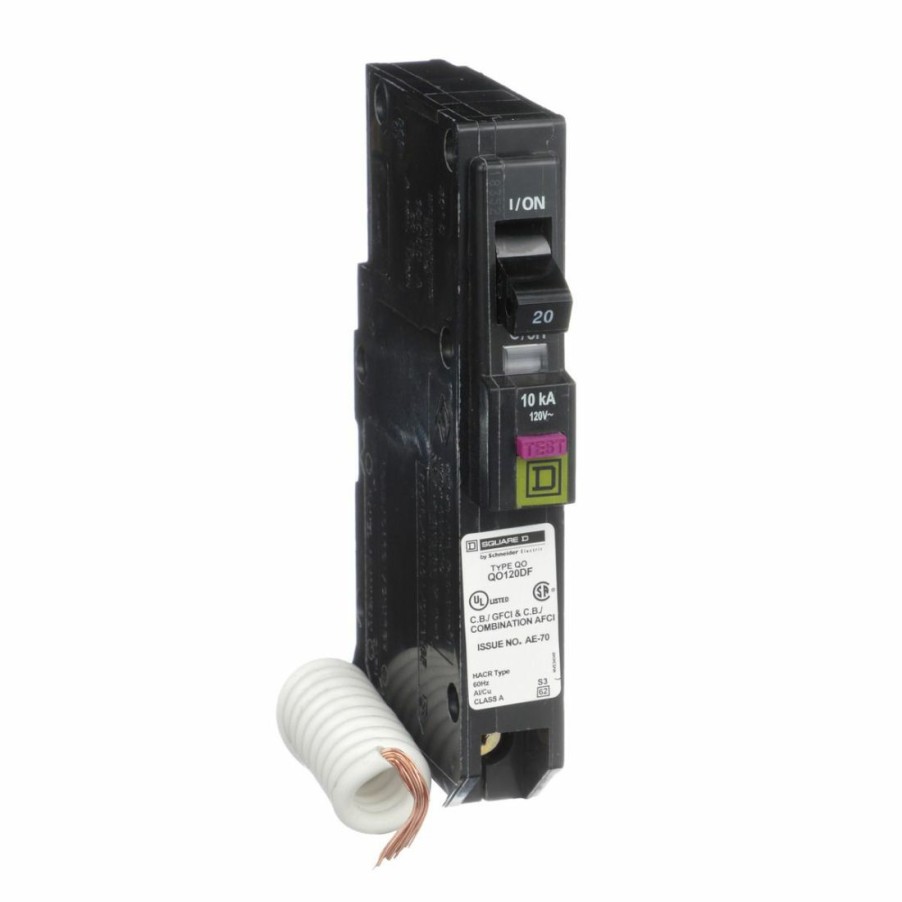 Paints & Stains * | Square D Circuit Breaker Qo Single-Pole, 20A, 120 V, 10 Ka, Qo120Dfc