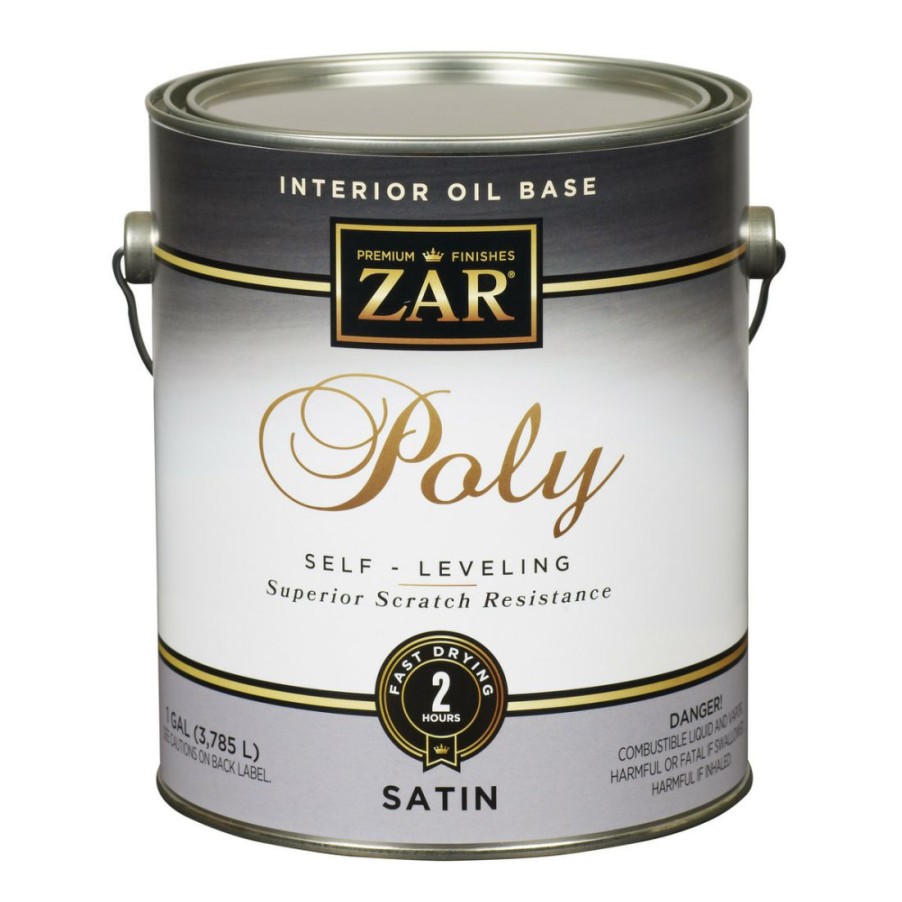 Paints & Stains * | Zar Interior Oil Base Polyurethane, Satin, 32913, 1 Gallon