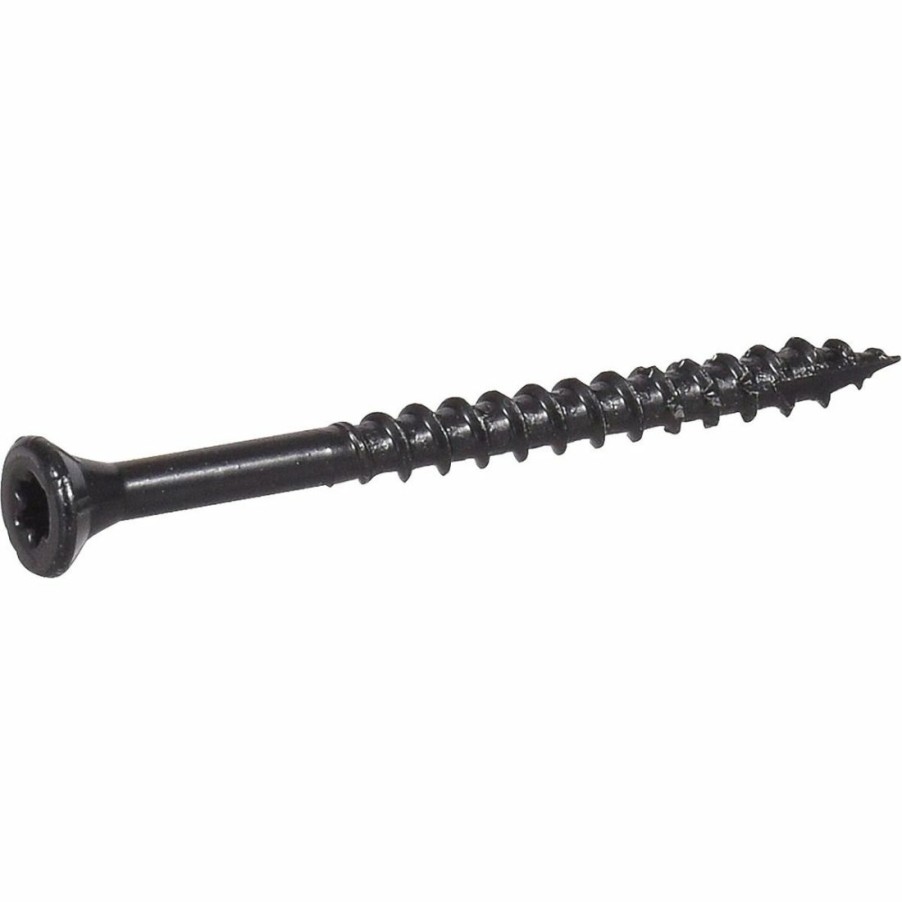 Hardware * | Deck Plus Star Drive Wood & Fence Screws, Black, 1 Lb, 48830, #8 X 1-5/8 In