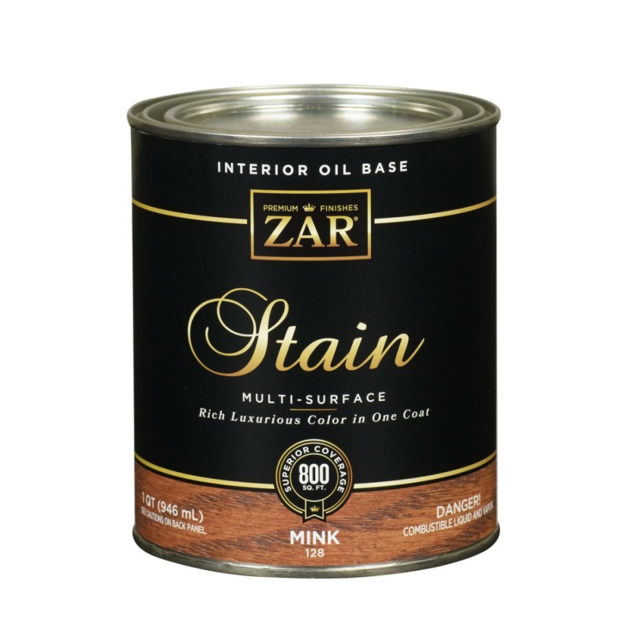 Paints & Stains * | Zar Interior Oil Base Stain, 12812, Mink, 1 Quart