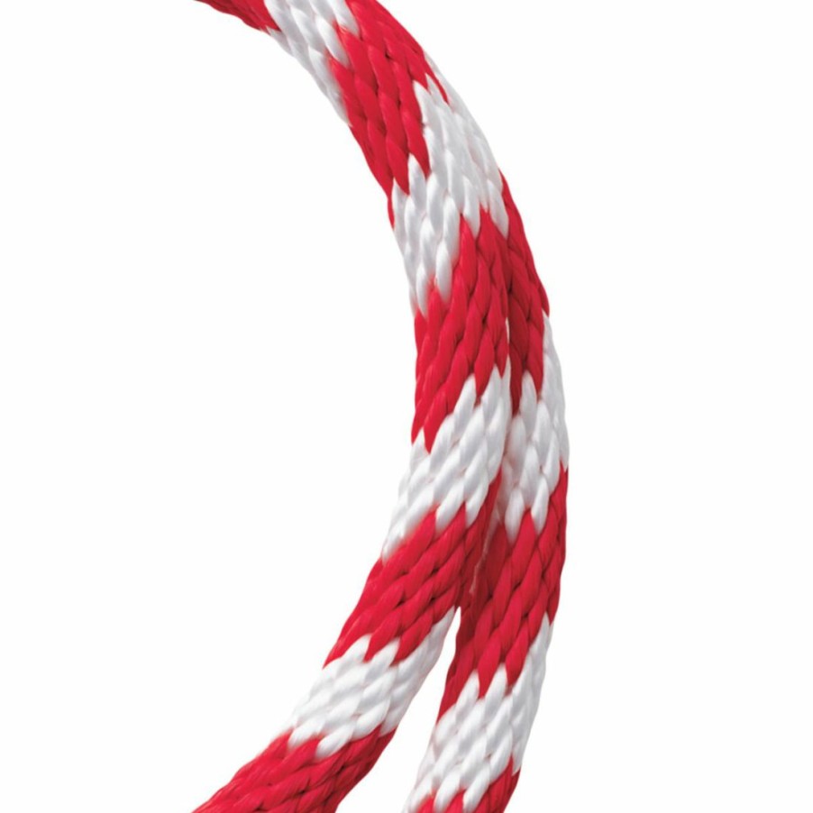 Hardware * | Koch Industries Poly Solid Braid Red / White, 5/8 In Diameter, 5142045, Bulk Price Per Foot