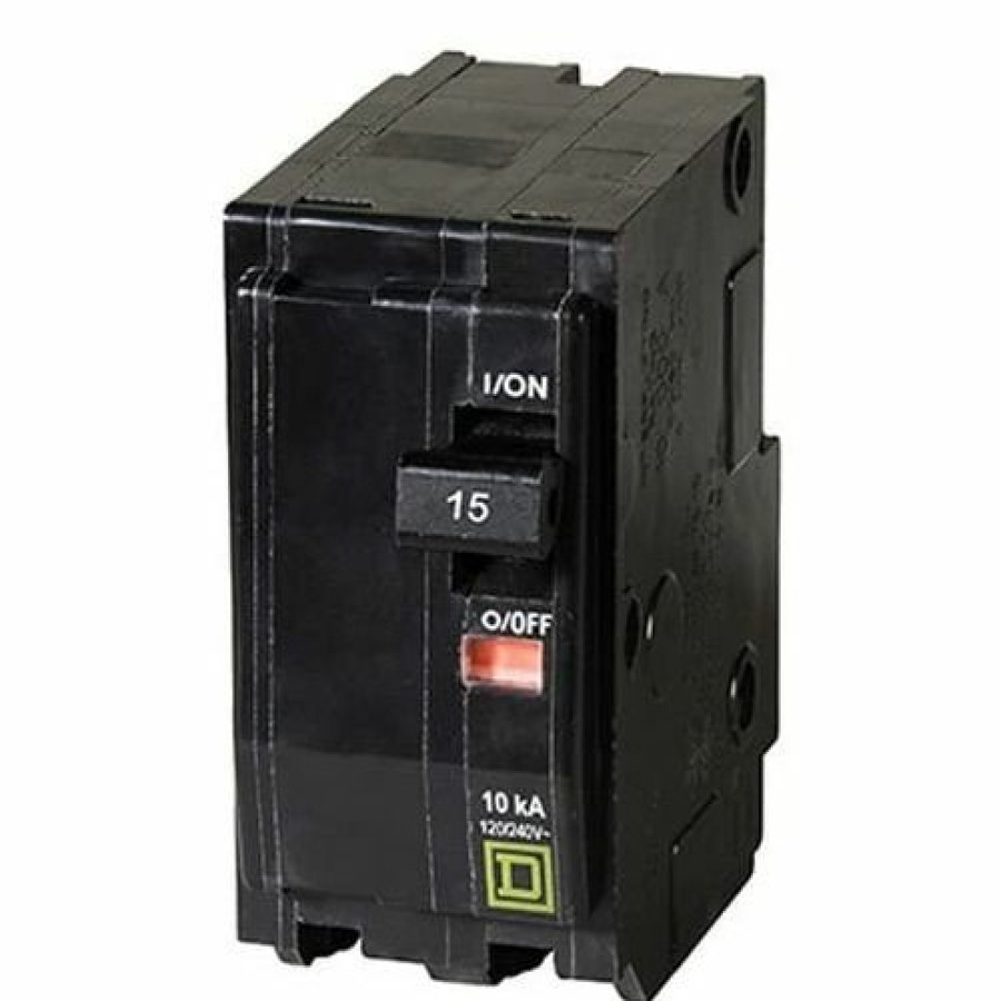 Paints & Stains * | Square D Circuit Breaker Qo 2-Pole, 15A, 120 / 240 V, 10 Ka, Qo215Cp