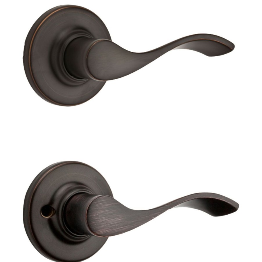 Hardware * | Kwikset Balboa Hall / Closet Lever, 92001-526, Venetian Bronze