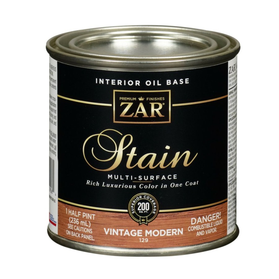 Paints & Stains * | Zar Interior Oil Base Stain, 12906, Vintage Modern, 1/2 Pint